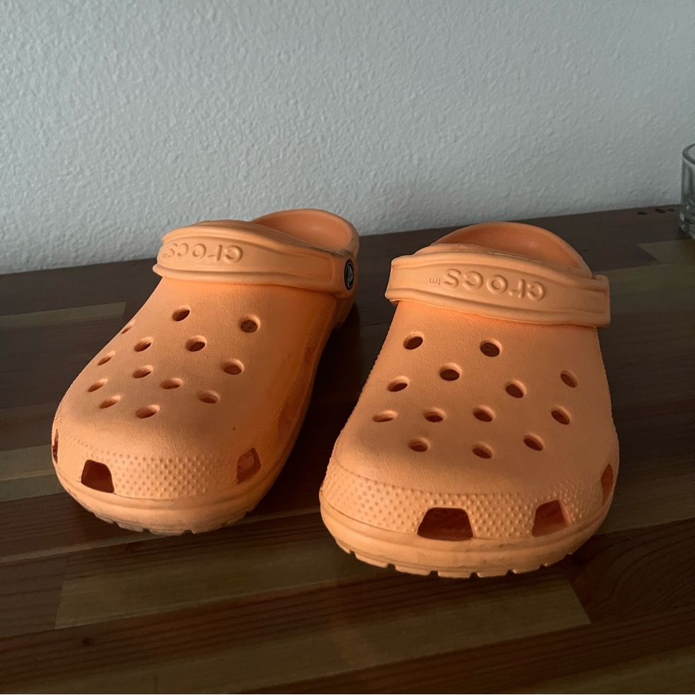 Orange Crocs
